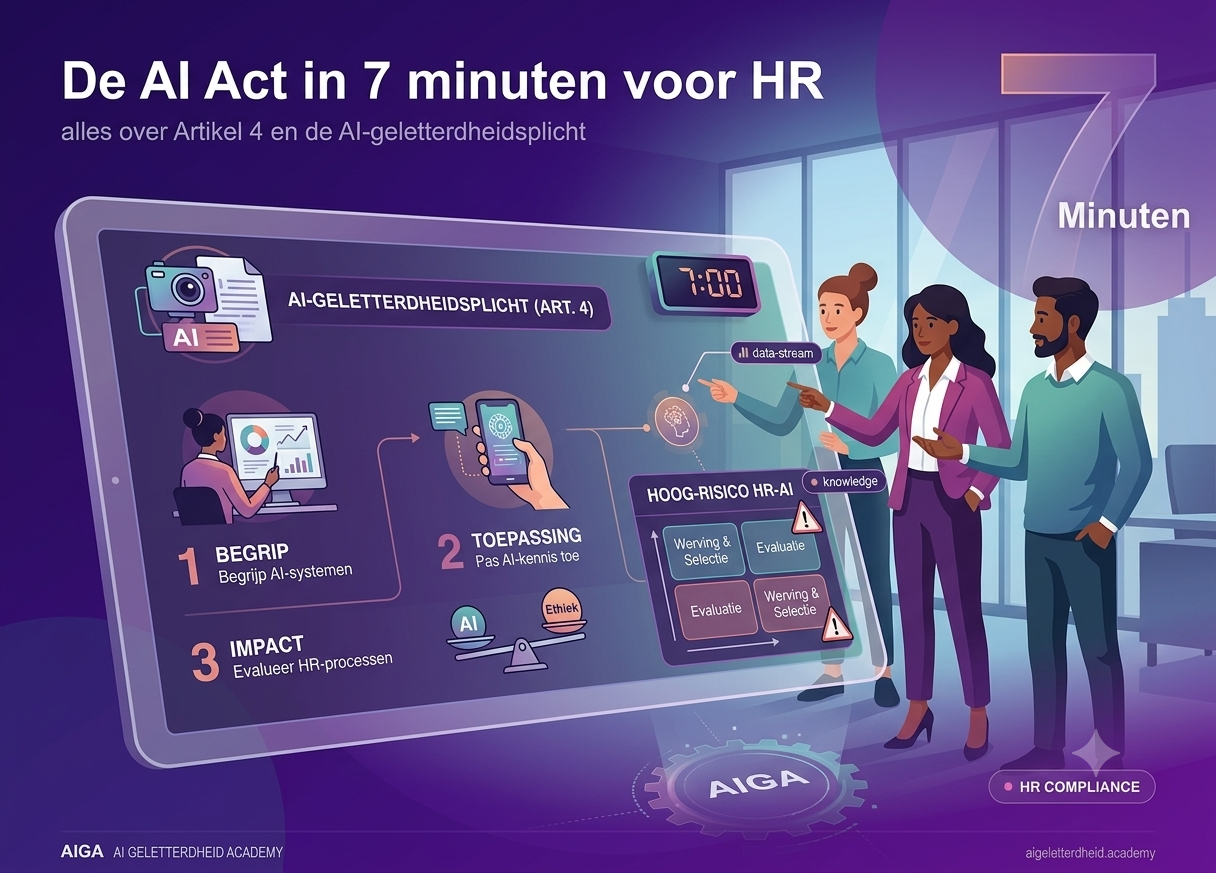 De AI Act in 7 minuten voor HR: alles over Artikel 4 en de AI-geletterdheidsplicht