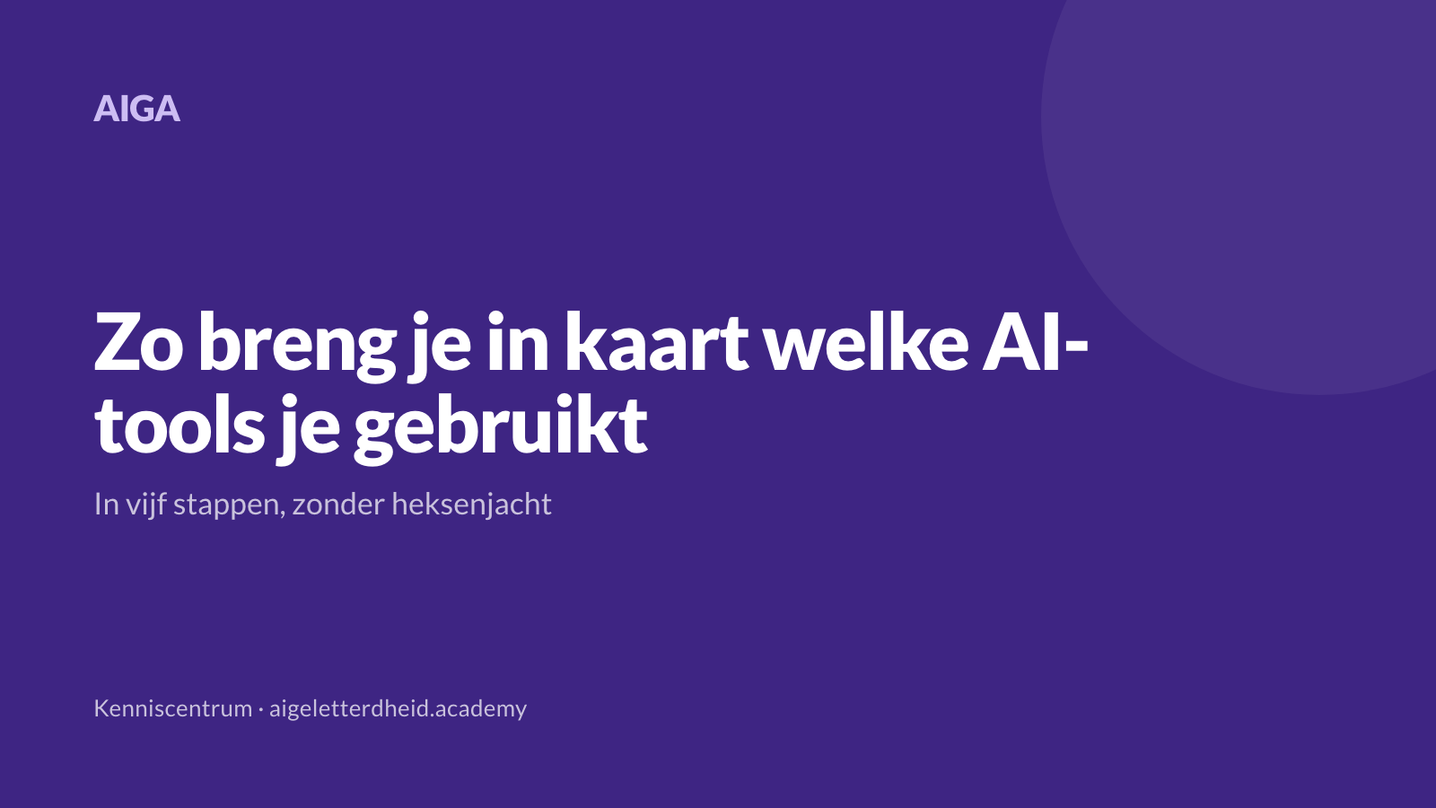 Zo breng je in kaart welke AI-tools je organisatie gebruikt